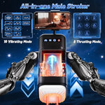 Men's Sex Toy with 10 Vibrating & 8 Thrusting Modes, Heating Function, and Phone Holder for Hands-Free Operation