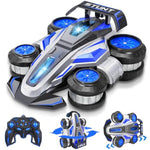 High Speed Remote Control Car Rc Drift 25Km/H, 360°Rotating 2.4 Ghz 4Wd Rc Cars For Boys And Girls 4-6 7 8-12 Adults, Rc Stunt Car With Lights & Music Wheelie Toy Car For Kids Christmas Birthday Gift