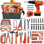 Kids Tool Set – 48 Piece Toddler Tool Set With Electronic Toy Drill& Tool Box,Pretend Play Kids Toys,Construction Kits Toys For Kids Ages 3 4 5 Years Old, Toddler Boy