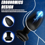 Fox Tail Silicone Anal Plugs Anal Vibrator Plugs Stimulato Role Play With 10 Powerful Vibration & 3 Rotation Modes, Wearable Adult Sex Vibrators Toys For Women Cosplayer Couple & Games (White)