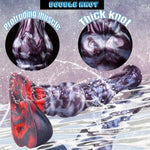 Squirting Horse Dildo 2 Large Knot Suction Cup Strong Ejaculating Toy 10.2 Inch Thick Realistic Soft Silicone Animal Dildo Fake Penis Xl Butt Plugs Adult Lesbian Sex Toy For Woman Men Anal Game