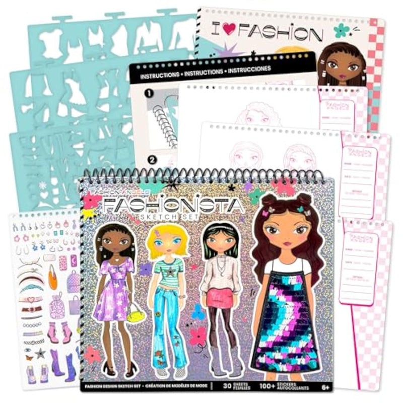 Fashion Design Sketch Portfolio for Fashion Designers and Students