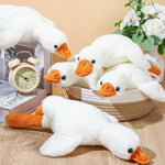 12 Pcs Small Goose Stuffed Animal Bulk 8 Inch White Goose Plush Toy Doll Soft Stuffed Animal Christmas Party Gift For Birthday New Year Valentines Supplies(Customized)