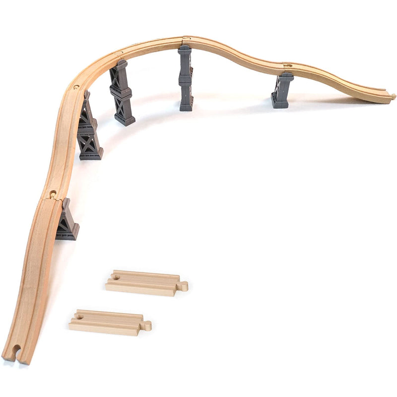 Wooden Train Bridges, Viaduct Bridge, Wooden Train Track Accessories, Wooden T