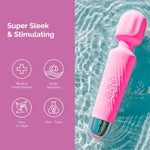 Vibrator Wand Sex Toys [Clit Stimulator Vibrators] - Hot Pink And Bullet Hum Massager - [Mini Vibrator Sex Toy] - Hot Pink