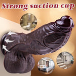 3" Diameter Huge Black Dildo,10.4" Realistic Giant Silicone Dildo,Thick Extra Large Dildo,Long Suction Cup Dildo,Xxl Fat Big Dildo,G-Spot Anal Wide Dildo Adult Penis For Experienced Men And Women