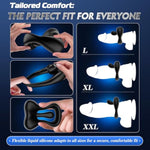 360° Adjustable Penis Ring with Bead Prostate & Clitoral Stimulator for Men - 10 Vibration Modes