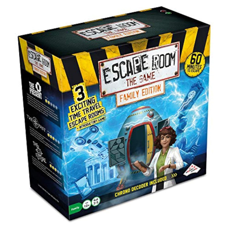 Escape Room The Game, Family Edition - With 3 Exciting Time Travel Games | Solve The Mystery Board Game For Family, Kids & Teens (English Version)