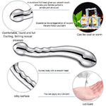 Huge And Hefty Pure G Spot Metal Wand Medical Grade 316 Polished Stainless Massage Wand