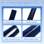 Sex Pillow Sex Furniture Bdsm Bondage Sex Toys With Handcuffs Ankle Cuffs Foam Position Support Cushion Long Round Cylinder Body Pillow For Couples Men Women