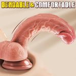 7.3 Inch Realistic Silicone Dildo for Women and Men, GSpot Sex Toy with Strong Suction Cup
