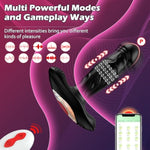 Prostate Massager Anal Beads Vibrators - Adult Toys Thrusting Wiggling Butt Plug P & G Spot Vagina Anus App Remote Control Stimulator Dildos With 9 Modes, Adult Famale Sex Toys & Games For Men Women
