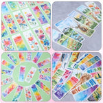 50 Pcs Blank Watercolor Paper Bookmarks, 5.9 x 1.96 Inch for DIY Art Projects