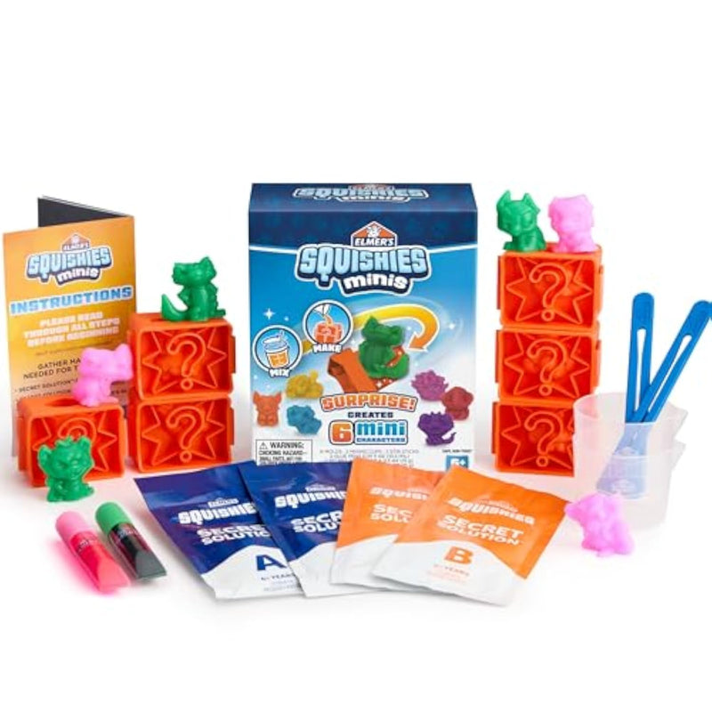 Squishy DIY Mystery Character Kit for Kids Ages 6+, 24-Piece Sensory Craft Set