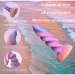 8.26" Unicorn Dildo,Big Huge Anal Dildo With Strong Suction Cup For Hands-Free Play, Liquid Silicone Luminous Dildo, G-Spot, Clitoral And Anal Stimulation, Suitable For Men, Women, Homosexuals