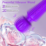 Vibrator Wand & Bullet Vibrators Set, Women Sex Toys Dildo With 20 Patterns & 8 Speeds, Mini G Spot Vibrator With 10 Vibrations, Waterproof Wand Massager Adult Sex Toys & Games For Female And Couples