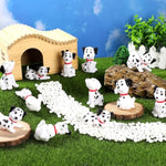 48 Pcs Dalmatian Dogs Bulk Mini Dalmatian Figures Christmas Rubber Dog Squeaky Cute Floating Toy Bath Toy Rubber Puppy For Operation Christmas Birthday Decorations Gifts