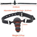 Silicone Mouth Ball Gag Dildo Penis Mouth Gag Adjustable Bondage Strap On Bdsm Adult Sex Toy For Couple