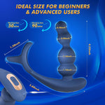 Rotating Prostate Massager – 3 Rotation, 9 Vibe Modes, Cock Ring & App Control