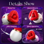 3-in-1 Sucking & Licking Vibrator – Mouth-Shaped Clitoral, Nipple & G-Spot Stimulator