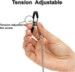 Adjustable Nipple Clamps with Chain for Sensual Stimulation & BDSM Play
