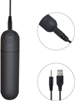 Portable Bullet Vibrator – 10 Modes, USB Rechargeable, Waterproof Clitoral Massager
