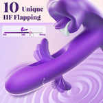 G-Spot Thrusting Vibrator with 7 Kissing, 7 Vibration & 10 Flapping Modes