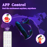 App-Controlled Thrusting Anal Stimulator with Vibrating Ring & Prostate Massager