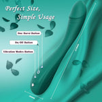 G-Spot & Clitoral Vibrator – 7 Modes, Powerful Wand Massager for Couples (Green)