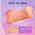 3 in 1 Male Masturbator with Realistic Textured Mouth, Vagina & Anal Channel