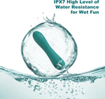 Discreet Lipstick Bullet Vibrator – 10 Modes, Portable Clitoral Stimulator (Green)