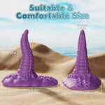 Fantasy Silicone Dildo with 10 Vibration Modes, G-Spot & Anal Stimulation
