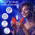 Rose G-Spot & Clit Vibrator – 9 Modes, Thrusting, Licking, Hands-Free Adult Toy