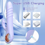 Thrusting Rabbit Vibrator – 10 Vibration & Thrust Modes for G-Spot & Clitoral Pleasure