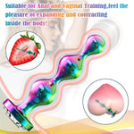 Metal Anal Beads Set: 3 Graduated Stainless Steel Butt Plugs for Prostate Massage