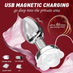 Remote Control Vibrating Butt Plug – 10 Modes Light-Up Anal Toy for Men & Women
