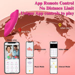 Wearable Butterfly Vibrator with Dual 9+9 Modes, App & Remote Control (Rose)