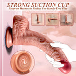 Thrusting Heated Dildo Vibrator – Realistic G-Spot & Anal Stimulator with Suction Cup