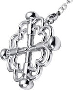 Adjustable Stainless Steel Nipple Clamps with Chain for Sensory Play and Pleasure