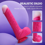 9.25" Heated Thrusting Dildo Vibrator | Realistic G-Spot Toy with 10 Modes