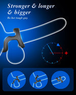 Silicone Cock Rings for Men – 8 Size Erection Support Rings for Couples Play