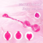 G-Spot Vibrator with 10 Vibration Modes & Remote, Waterproof Silicone, Rose