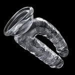 Large Double-Ended Realistic Dildo with Suction Cup for G-Spot & Anal Stimulation