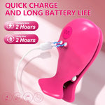 Vibrating Nipple Clamps for Women – 10 Vibration Modes, Remote Control G-Spot Toy