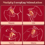 Rose Nipple & Clit Vibrator – 10 Vibration & Grabbing Modes for Sensory Pleasure