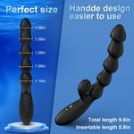 Prostate Massager & Vibrating Anal Beads for Men & Women, G-Spot & Clitoral Toy