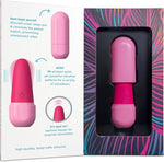 Rechargeable Bullet Vibrator – 10 Modes, Quiet, Waterproof, Body-Safe Silicone, Pink