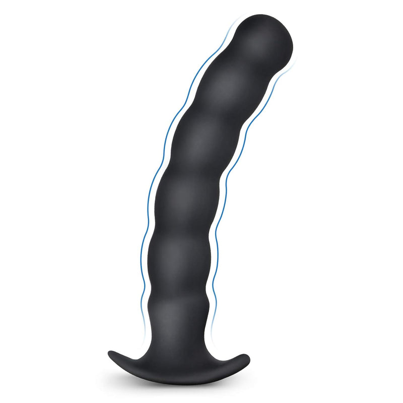 Silicone Anal Beads Thread Butt Plug With Narrow Flared Base Adult Sex Toy For Men Women Masturbating (Big)