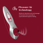 Pro40 Red Pleasure Air Clitoris Stimulator & Pjur Aqua Water Based Personal Lubricant 3.4 Fl Oz - Female Sex Toys Bundle