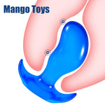 5 Inch Cute Blue Mango Butt Plugs + Black Mango Anal Plugs